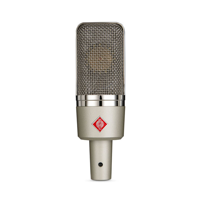 BAIFEILI V6 Professional Handheld Desktop Metal 34mm Large Diaphragm Condenser Microphone Noise Cancelling Sound Card Champagne