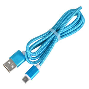 <b>Micro</b> <b>Usb</b> Data <b>Cable</b> 1m Nylon Braided Fast Charging For Android Aluminum Alloy - Product Image 2