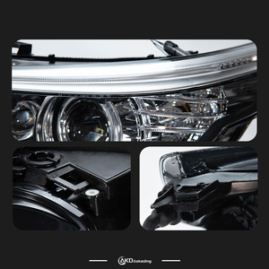 BMW E60 <span class=keywords><strong>LED</strong></span> 헤드라이트 2003-2010 헤드라이트 520i 523i 530 DRL 회전 신호 하이빔 천사 아이 프로젝터 렌즈 용 AKD 헤드 램프 - Product Image 6