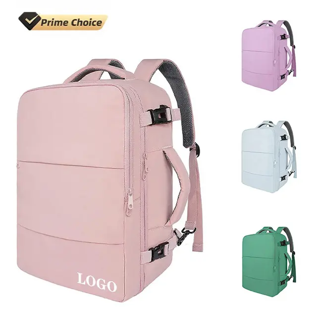 BSCI personalizado Trendy Mulheres Meninas Espaçoso Viagem Laptop Mochila fit 15.6 Polegada Notebook Grande Capacidade Carry On Mochila De Viagem