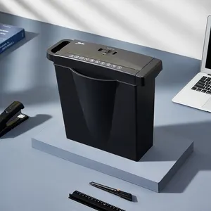 Triturador de papel portátil para escritório, triturador de papel elétrico para uso doméstico e escritório com suporte de expansão de 7l