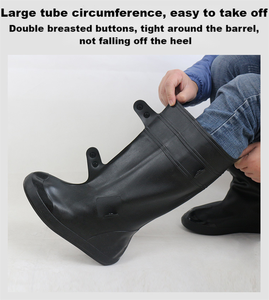 Couvre-chaussures imperméables en Silicone pour bottes de pluie 2022, couvre-chaussures antidérapants et résistants à l'eau, couvre-chaussures de pluie en caoutchouc de Silicone - Product Image 6