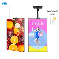 Pantalla LCD de 32 Pulgadas para Montaje en Pared, Semi Exterior, 3500nits, Antideslumbrante, Pantalla Táctil para Escaparates, Kiosco Digital Publicitario