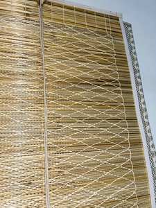 Stores en bambou tissé sur mesure, filtrant la lumière naturelle, pour maison, hôtel, restaurant, sans système de tirage - Product Image 5