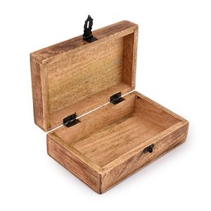 Caja de Joyería de Madera con Diseño de Árbol Tallado, Organizador de Almacenamiento con Tapa Abatible, Estilo Moderno y Simple, Madera Ligeramente Calcinada, Capacidad de 1-3L - Product Image 5