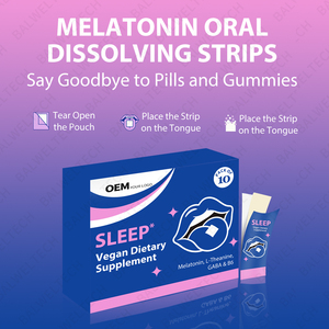 Films oraux à dissolution rapide de mélatonine pour le sommeil, très vendus, améliorent la qualité du sommeil, favorisent l'endormissement plus rapide, complément alimentaire - Product Image 4