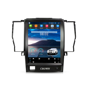 HFMidia Autoradio 12,8 pouces avec écran vertical, unité centrale multimédia vidéo Bluetooth pour Toyota Crown 2006-2009, lecteurs auto sans fil CarPlay - Product Image 1
