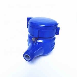 15mm-25mmマルチジェットドライダイヤルブルーカラープラスチックABSデジタル水道メーター - Product Image 3