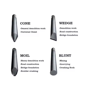 Palu Hidrolik/Chisel untuk Pemecah Beton Batu pada Excavator Skid Steer Loader - Product Image 6