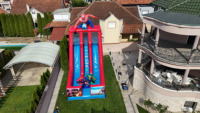 Équipement de plein air, trampoline gonflable avec toboggan pour garçons et filles, avec souffleurs