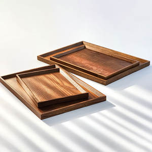 Bandeja de Servicio de Madera de Fresno de Lujo_KRWT-1000 con Ranura para el Mango para Uso Comercial en Hoteles, Restaurantes, Cafeterías y en el Hogar - Product Image 3