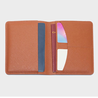 Coffret Cadeau d'Affaires en Cuir PU Saffiano avec Logo Personnalisé, Cadeau pour Employé, Ensemble d'Accessoires de Voyage, Porte-Passeport, Étiquette à Bagages