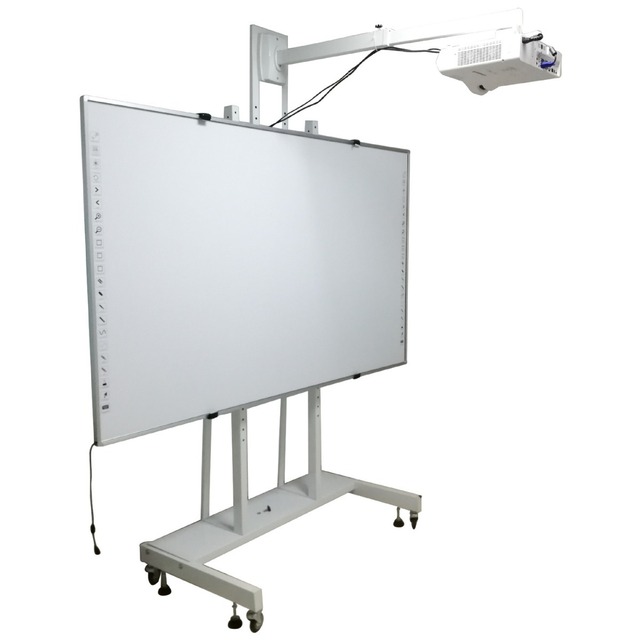 Shenmaidi 96-Inch Infrared Multi-Touch Smart Board 20 Points Interactive Electronic Whiteboard for Meeting & Teaching