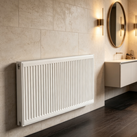 Radiateur de chauffage à panneaux horizontaux, radiateur en acier thermolaqué, radiateur mural à eau chaude pour chauffage intérieur résidentiel