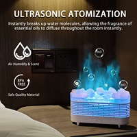 Diffuseur d'arômes en cristal à petite grille de 120ml pour humidificateur d'air de voiture d'hôtel et de chambre à coucher