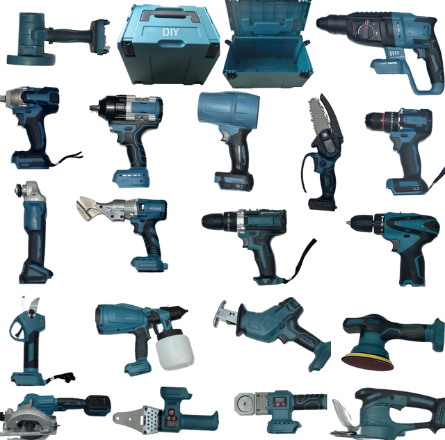 High Quality TR Brand Industrial Cordless Power Tool Kit with Hard Case OEM Customizable Lithium Battery Set 3-Year Warranty