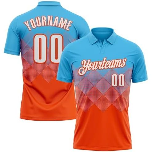 Losange chaud bleu et orange