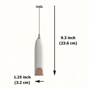 Espumador de Leche Portátil Ecológico con Logotipo Personalizado, Mini Batidora de Bebidas de Acero Inoxidable, Potente Espumador de Leche Manual - Product Image 2