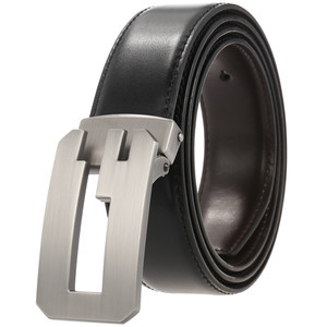 LQbelt Nuovo <span class=keywords><strong>G</strong></span> Cinture Mens Piastra Liscia Fibbia Della <span class=keywords><strong>Cintura</strong></span> <span class=keywords><strong>Con</strong></span> Fori In Pelle Cinture Per Gli Uomini del Commercio All'ingrosso Su Ordinazione OEM di Fabbrica - Product Image 1