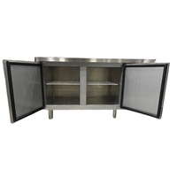 Armoire de préparation de cuisine extérieure en acier inoxydable nettoyage facile Offre Spéciale commercial nouveau refroidisseur d'établi sous le comptoir à double portes