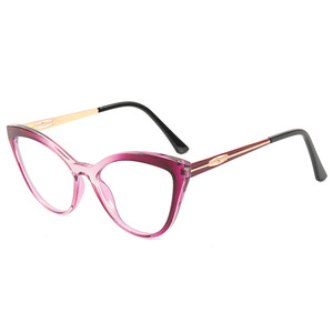 กรอบแว่นตาแบบ Cat Eye รุ่น 1901 เลนส์เคลือบป้องกันแสงสีฟ้า สำหรับผู้หญิง แบบเต็มกรอบ - Product Image 2