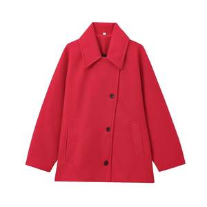 <span class=keywords><strong>Manteau</strong></span> vintage de rue, nouvelle collection automne-hiver 2026, mode décontractée, col châle, manches régulières, poncho pour femmes - Product Image 5