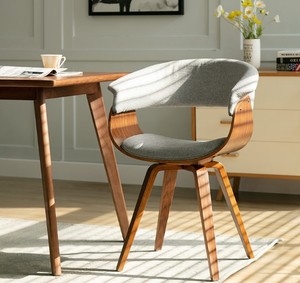 Silla de Comedor Moderna de Estilo Americano, Silla Auxiliar de Madera Contrachapada, Silla de Trabajo - Product Image 1