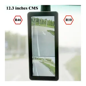 Rongsheng 12.3 Inch Electronic Mirror Monitor Weatherproof Side View Mirror Monitor With Camera CMS