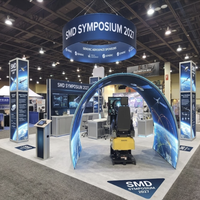 Stand modulaire de salon professionnel 20x30 avec affichage LED SEG pour le symposium sur la défense spatiale et la défense des missiles 2027