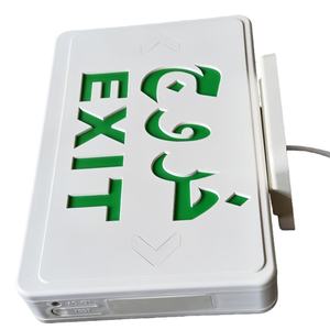 กล่องไฟฉุกเฉินทางออกหนีไฟ JUNAN ปรับแต่งได้ ไฟ LED สีแดง/เขียว แบตเตอรี่ Li-Ion มาตรฐาน IP30 ใช้งานฉุกเฉินได้ 3 ชั่วโมง ผลิตจากพลาสติก - Product Image 2