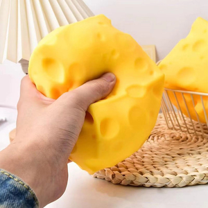 Juguetes Blandos de Queso en Cubo, Juguete Sensorial de Queso Suave, Juguete Antiestrés de Rebote Lento, Juguete para Aliviar el Estrés - Product Image 1