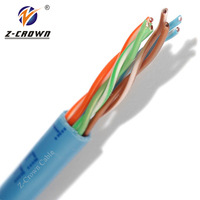 Câbles audio multipaires Cat5e 0,45 mm 305 m, câbles Cat6 24 AWG gris pour l'extérieur, pour la fabrication de cordons de raccordement