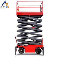 İyi Fiyatlı Elektrikli İskele Asansörü Mini Elektrikli Havadan Çalışma Asansörü Hidrolik Mobil Makaslı Platform 500kg-2000kg Kapasiteli 4M-18M
