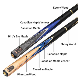 Queue de billard O'MIN Assassin, Queue de billard professionnelle haut de gamme pour les joueurs de tournoi et la <span class=keywords><strong>compétition</strong></span> de <span class=keywords><strong>snooker</strong></span> chinois à 8 boules - Product Image 2