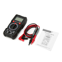Multimeter Digital Pro Portabel Manual Rentang 20kHz True RMS 2000 Counts 600V AC/DC 10A Maks Uji Dioda Penggunaan Industri Rumah Tangga