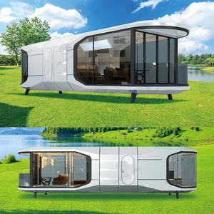 Prefab Mobile Capsule Room Hotel Villa Tiny Modern Pod Container House Steel Breathable Modular Home Furniture Kitchen <strong>Hall</strong> - Product Image 6