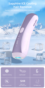 Dispositivo de Depilación IPL con Reconocimiento del Color de la Piel, Tecnología de Enfriamiento con Hielo de Zafiro y Flash Rápido, <span class=keywords><strong>Depiladora</strong></span> Portátil Indolora - Product Image 2