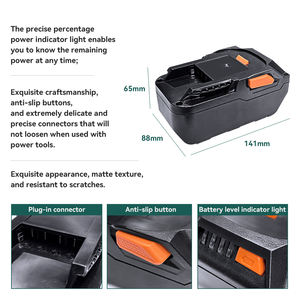 オリジナル18V <span class=keywords><strong>4Ah</strong></span>急速充電器 安全アダプター 電動ドリル コードレス工具 リチウムイオンバッテリーパック用 - Product Image 2