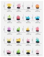 Surtido de conchas marinas Kawaii, estatua de resina de océano Coral, figuritas de Vida Marina, criaturas luminosas brillantes, regalos temáticos del océano, juguetes para niños