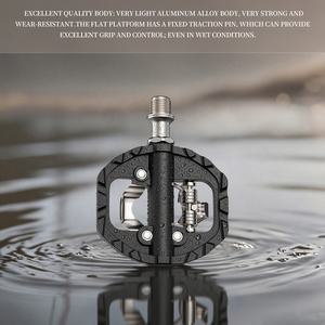 <span class=keywords><strong>Pedales</strong></span> de Bicicleta de Montaña Ultraligeros de Alta Calidad <span class=keywords><strong>con</strong></span> Rodamientos Sellados DU+ Ajustables y Autoblocantes para Sistema de <span class=keywords><strong>Pedales</strong></span> de Bicicleta de Carretera BMX Water - Product Image 5