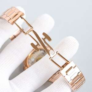 Reloj de Moissanita y Cristal de Colores Personalizado OEM y ODM, Correa de Acero Inoxidable, Cal.324, Movimiento Mecánico Automático de Fábrica Dandong - Product Image 4