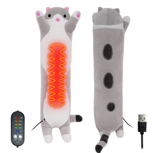 Morbido Cuscino Peluche a Forma di Gatto Grande Abbraccio, Bambola Riscaldante con Gambe Lunghe, Compagno di Sonno, Imbottito in Cotone PP, Giocattolo in Peluche per Bambini - Product Image 3