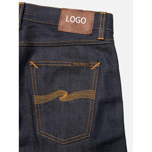 High Quality Japanese Selvedge <b>Denim</b> Jeans Heavyweight 100% Cotton Indigo Raw Selvedge Jeans Casual Straight Fit Jeans Men - Product Image 4