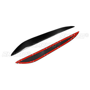 1 paire de couvre-phares en fibre de carbone véritable pour Mazda 3 2010 2011 2012 2013 M3 Accessoires de voiture - Product Image 4