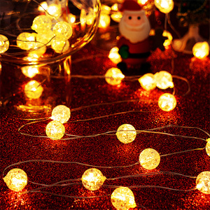 Dẫn đèn giáng sinh pin LED trắng/ấm trắng Pin hoạt động chuỗi đèn phòng ngủ Patio tiệc cưới - Product Image 4