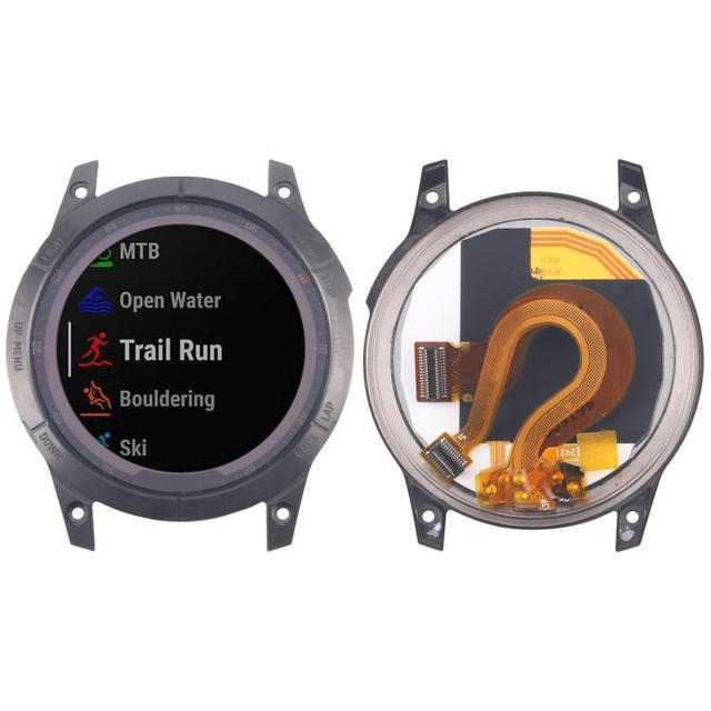 1.3 Inch Front Touch Display for Garmin Fenix 7 Original LCD Screen Panel Digitizer Full Assembly With Frame