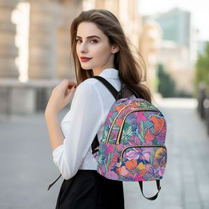 Zaino hawaiano dogana fiore due dimensioni <span class=keywords><strong>zaini</strong></span> da viaggio trapuntati Casual da viaggio zaino sportivo da <span class=keywords><strong>donna</strong></span> con Logo - Product Image 6