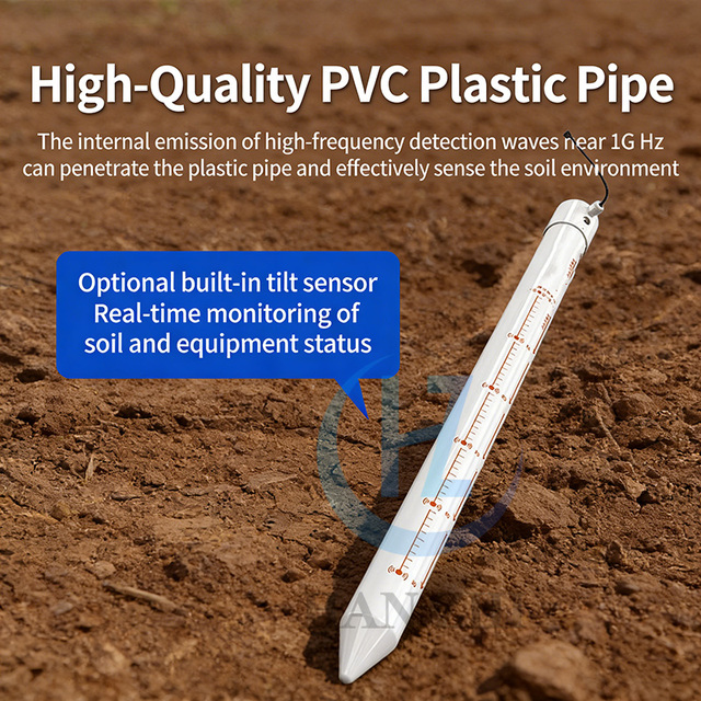 Integrated Soil Moisture Monitoring Station for Moisture Content Temperature and Humidity In a Tube-Shaped Soil Detector