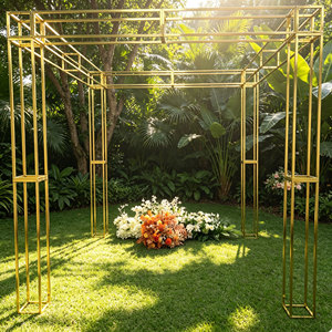 DKB New Arrival Professional Modern Metal Arched <b>Mirrors</b> Set Green Wall Decorative Standalone <b>Panels</b> Interior Design Wedding - Product Image 1