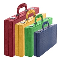 Jeu de Backgammon Personnalisé en Cuir PU Écologique et Durable à Motif Crocodile de Luxe avec Gobelets à Dés et Cube de Multiplication